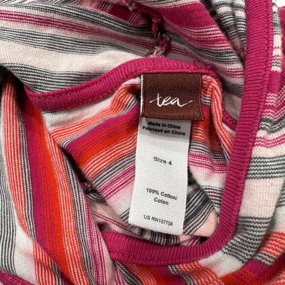 Tea Collection Pink Stripe Hooded Bubble Dress - Picture 7 of 8